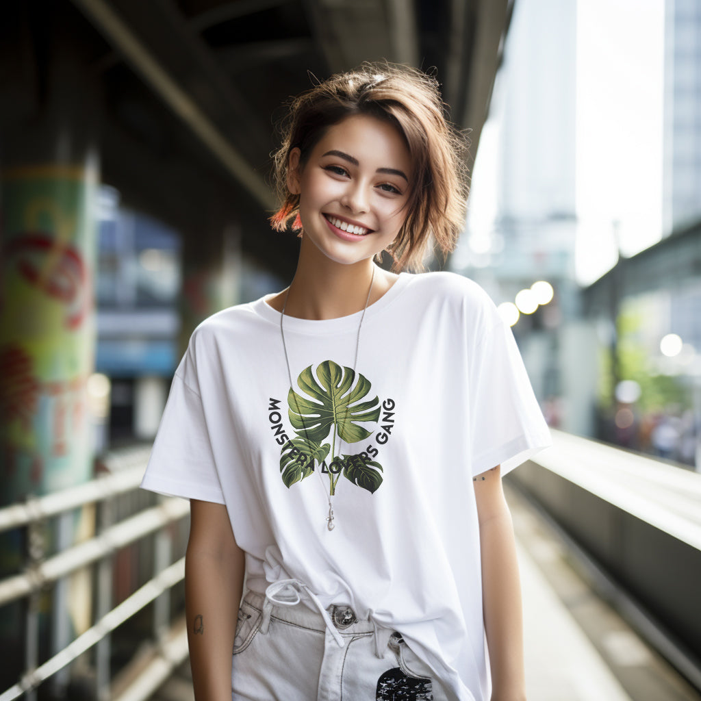 Monstera Lovers Gang - Unisex organic cotton t-shirt